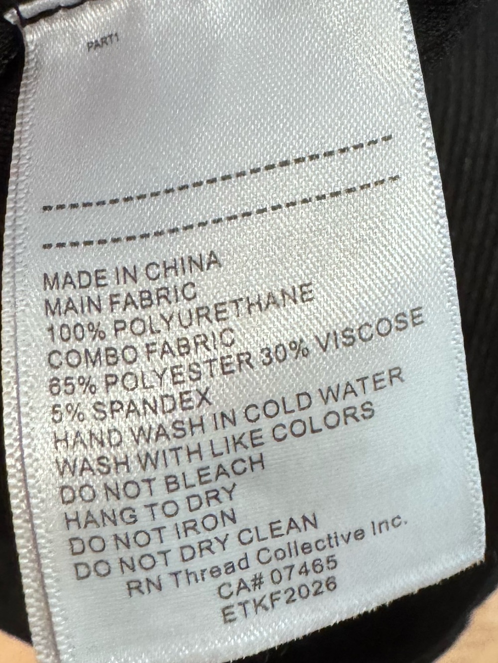 Ellen Tracy Black Faux Leather Ponte Panel Skinny Pants Size Medium - Picture 6 of 7